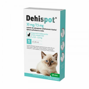 DEHISPOT SPOT 30MG/7.5MG &Scaron;ĶĪD 0.35ML KAĶIEM 0.5-2.5 kg N1
